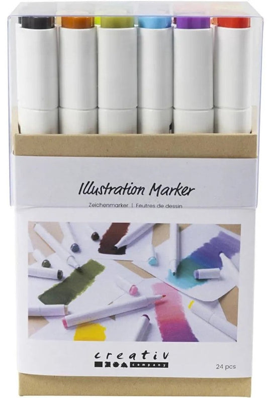 Creativ company https: www.cchobby.nl tekenstift-lijndikte-1-8-mm-pastelkleuren-standaardkleuren-24-stuk-1-doos