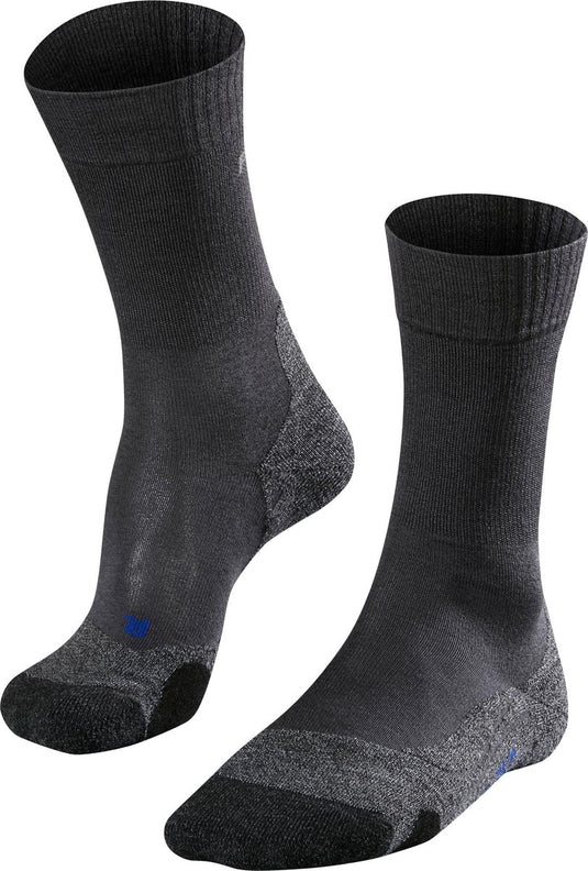 Falke tk2 cool anti-blaar dik lyocell functioneel materiaal wandelsokken heren grijs - maat 39-41