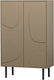 Woood cadiz opbergkast - grenen - mud - 135x85x40