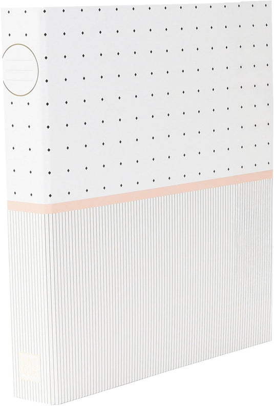 Ancor ringband unique a4 2 rings d-25 mechaniek dots wit - an-121827-d