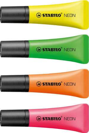 Stabilo neon - markeerstift - set met 4 stuks