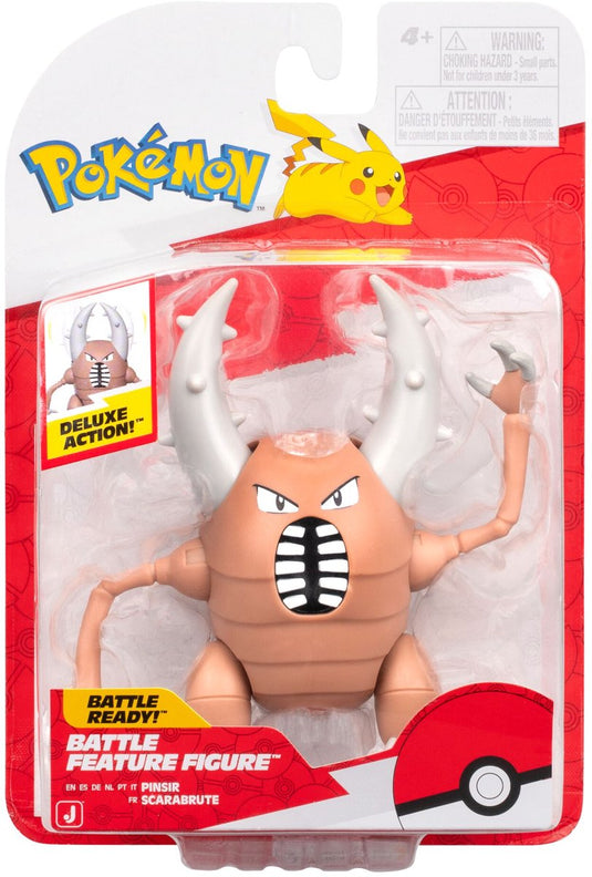 Jazwares pokémon - epic battle figure - pinsir
