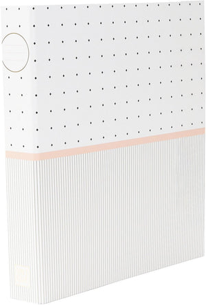 Ancor ringband unique a4 2 rings d-25 mechaniek dots wit - an-121827-d