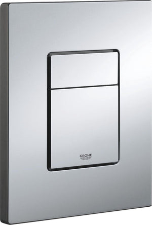 Grohe skate cosmopolitan bedieningspaneel toilet - dual flush - kunststof - spiegelend chroom