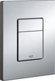 Grohe skate cosmopolitan bedieningspaneel toilet - dual flush - kunststof - spiegelend chroom