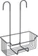 Wenko doucherek milo rvs zwart 25x36cm - zonder boren - doucherekje hangend - douchemand - douchecaddy ophangbaar