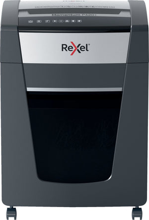 Rexel momentum p420+ ultrastille papierversnipperaar - p4 snippers - tot 20 vel - 30l - zwart