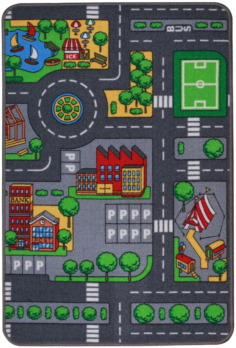 Afbeelding laden in galerijviewer, Speelkleed verkeer, 67x100 cm
