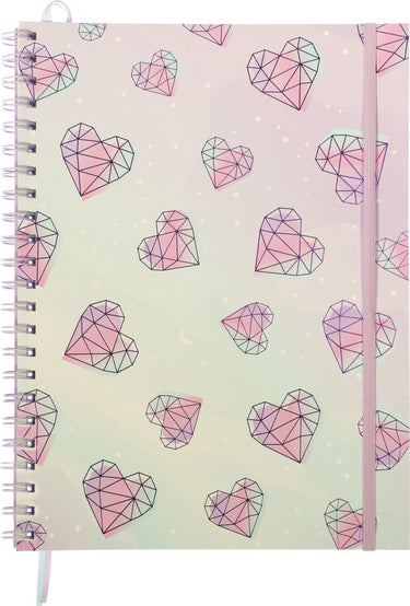 Kangaro spiraalboek - galaxy girl - a4 - lijn - 2 stuks