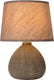 Lucide ramzi - tafellamp - ø 18 cm - 1xe14 - bruin - japandi