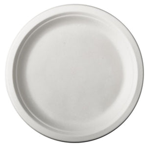 Papstar 12 borden suikerriet pure dia.23cm wit
