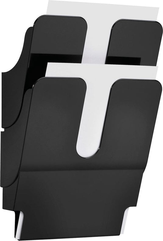 Durable flexiplus a4 zwart wandrek foldersteunen (per doos 2)