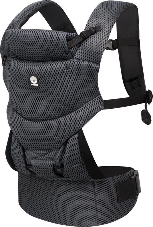 Dooky draagzak baby - baby carrier urban comfort grey sapphire - kinderdrager - draagzak peuter en baby 3,5-15 kg - ergonomische m-positie - rugdrager - verstelbaar en ademend - draagzakken - babydraagzak