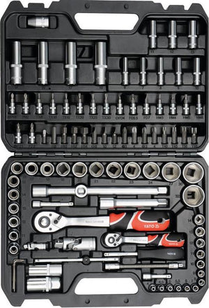 Yato gereedschapsset 94-delig zwart metaal yt-12681