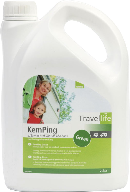 Travellife kemping toiletvloeistof green - 2l
