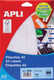 Apli witte etiketten print write ft 16 x 22 mm (b x h), 990 stuks, 66 per blad (1864)