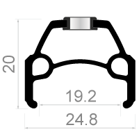 Load image into Gallery viewer, Rodi Achterwiel Connect 28 8 9 10 speed 622 x 19 met snelspanner en RVS spaken zwart
