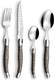 Lou laguiole - 24 delige bestekset peper bruin - 6 personen