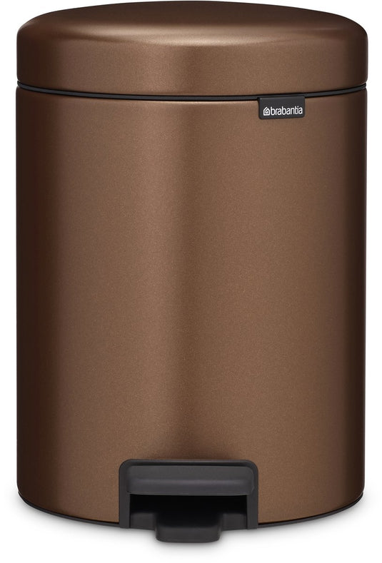 Brabantia newicon prullenbak - 5 liter - badkamer - warm bronze