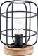 Brilliant gwen - tafellamp - e27 max 1x40w - zwart hout