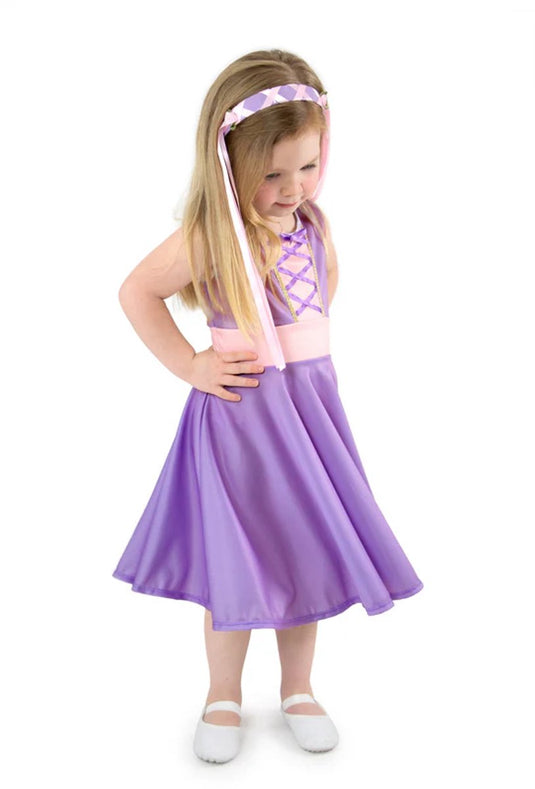 Little adventures - rapunzel twirl jurk – maat l (110-122)