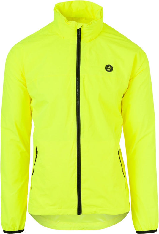 Agu go regenjas essential - regenjas dames heren - ademende en waterdichte regenjas - fietsjack - geel - xl