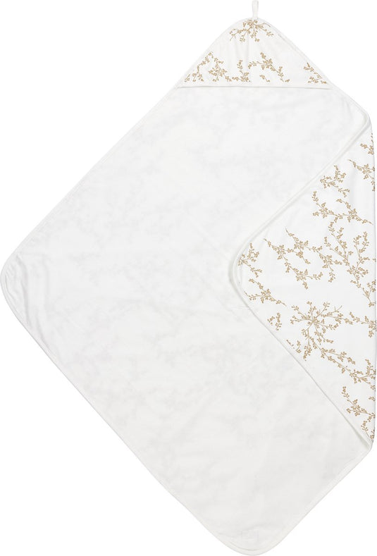 Meyco baby branches badcape - sand - 90x90cm