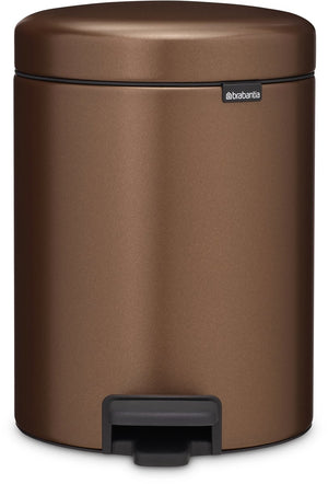 Brabantia newicon prullenbak - 5 liter - badkamer - warm bronze