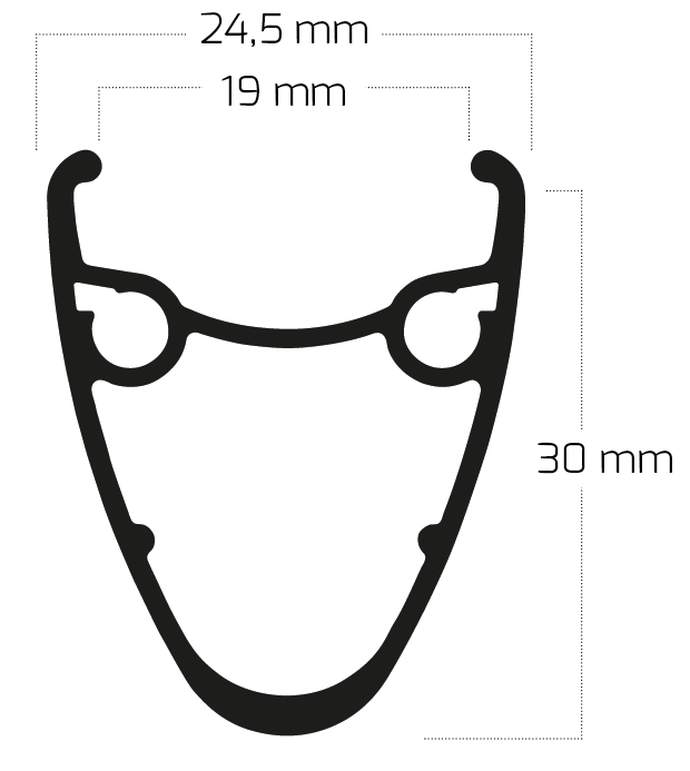 Load image into Gallery viewer, Ryde velg dutch 19 - 28 622 x 19c aluminium 36 gaats disc - zwart
