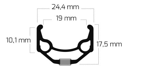 Load image into Gallery viewer, Ryde Velg ZAC 19 26 559 x 19C aluminium 36 gaats 14G zilver
