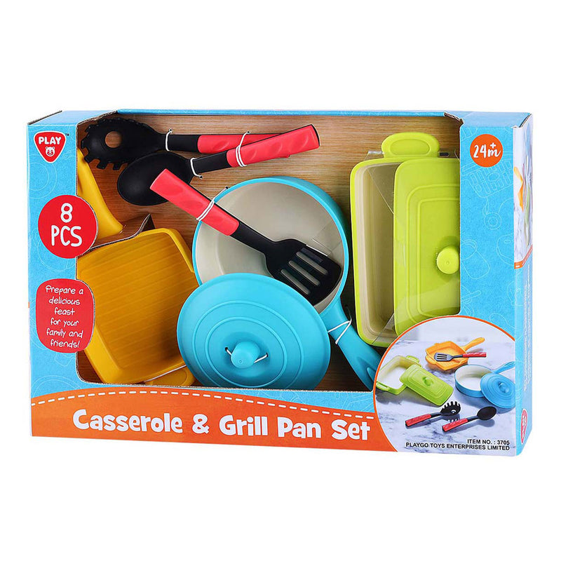 Load image into Gallery viewer, Playgo grilpannen set met accessoires - 8dlg.
