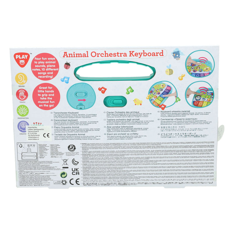 Afbeelding laden in galerijviewer, Playgo dieren keyboard - speelgoed piano met dierengeluiden en melodieën.
