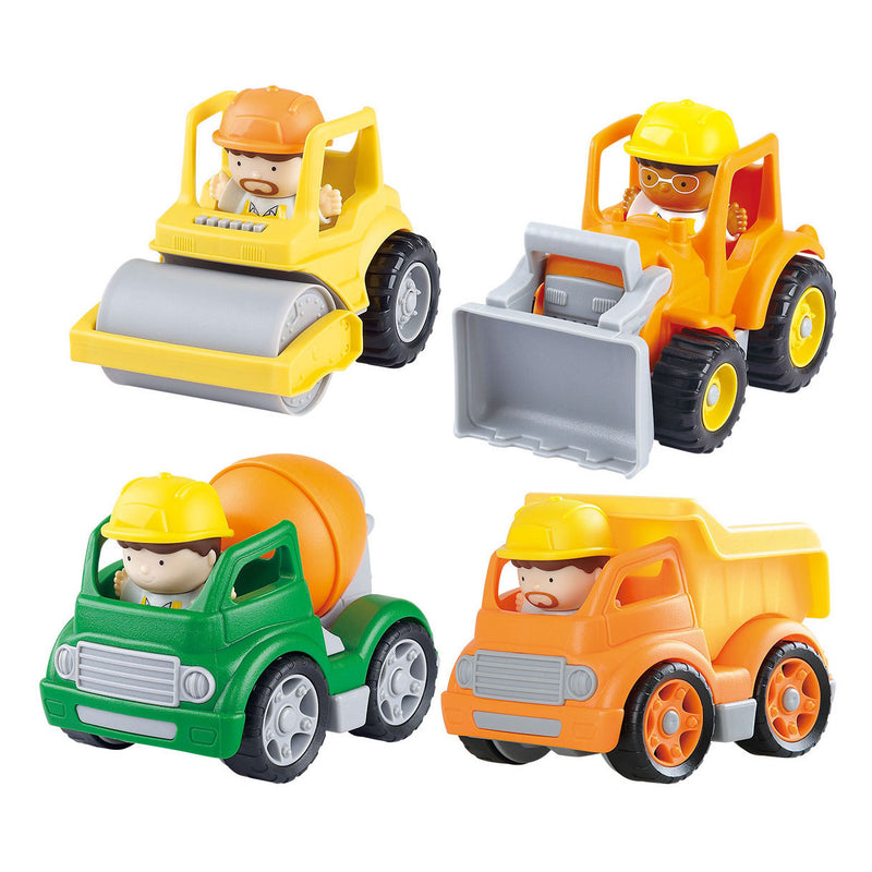 Load image into Gallery viewer, Playgo mini constructie voertuigen met figuren speelset - 8dlg.
