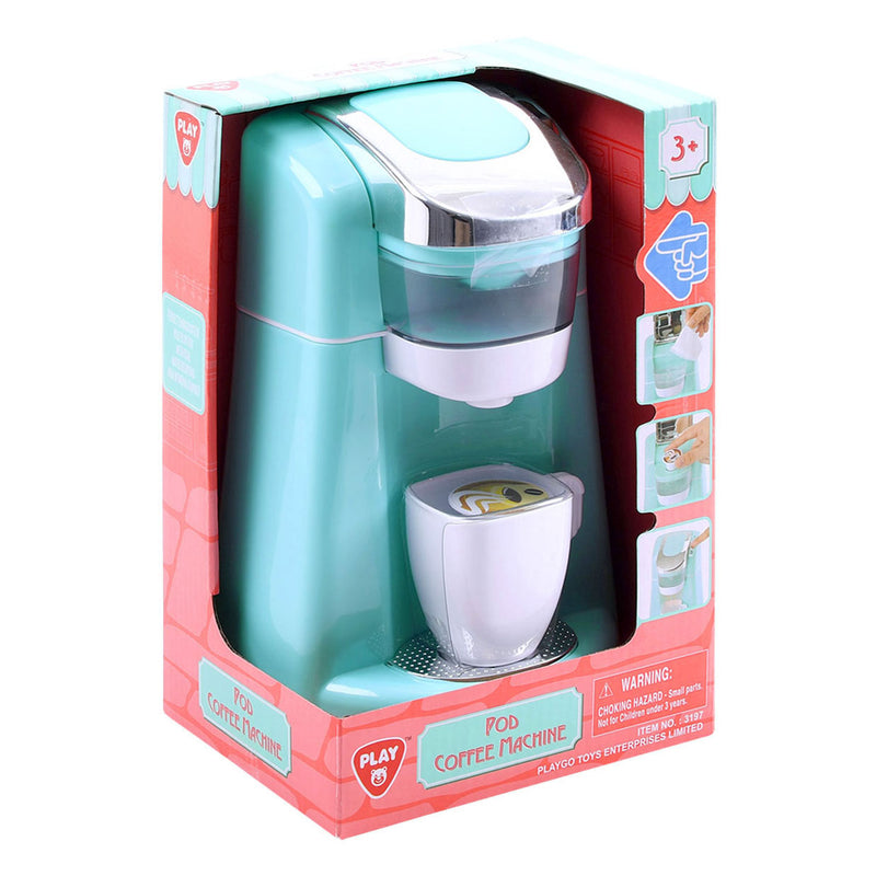Load image into Gallery viewer, Playgo koffiemachine blauw met cups - 4dlg.

