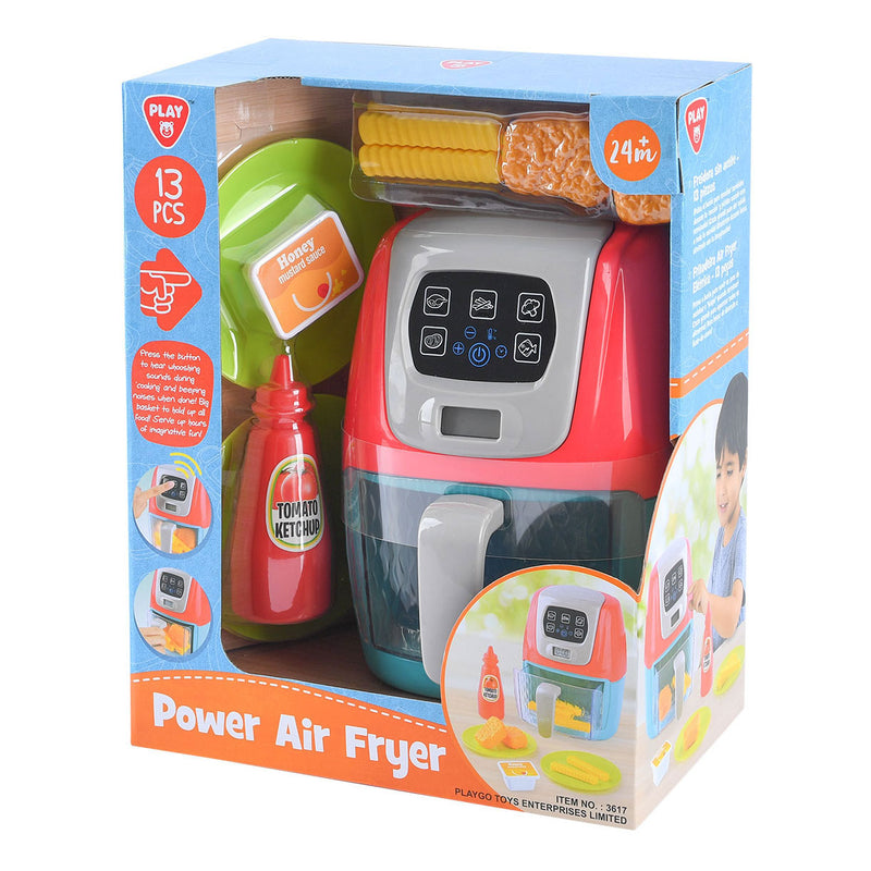 Afbeelding laden in galerijviewer, Playgo airfryer speelset - 13dlg.
