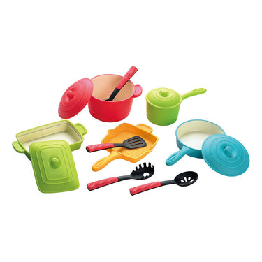 Playgo play keukenspeelgoed pannenset en accessoires - 13-delig voor speelkeuken
