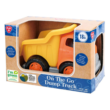 Playgo biobased kiepwagen geel - 28cm