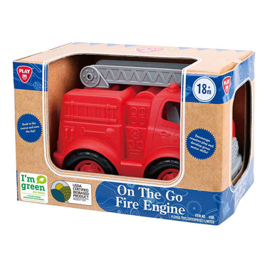 Playgo biobased brandweerwagen rood - 28cm