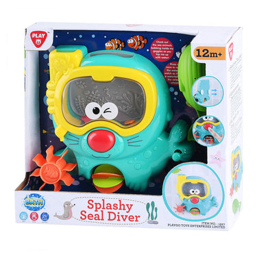 Playgo badspeelgoed spattende zeehond met duikbril
