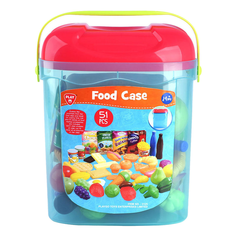 Load image into Gallery viewer, Playgo speelgoed eten in opbergbox - 51dlg.
