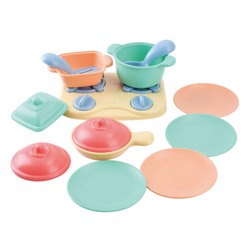Load image into Gallery viewer, Playgo tafelblad kookfornuis met accessoires speelset - 13dlg.
