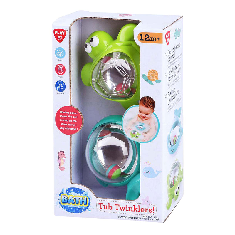 Afbeelding laden in galerijviewer, Playgo badspeelgoed tub twinklers - walvis en schildpad - 2st.
