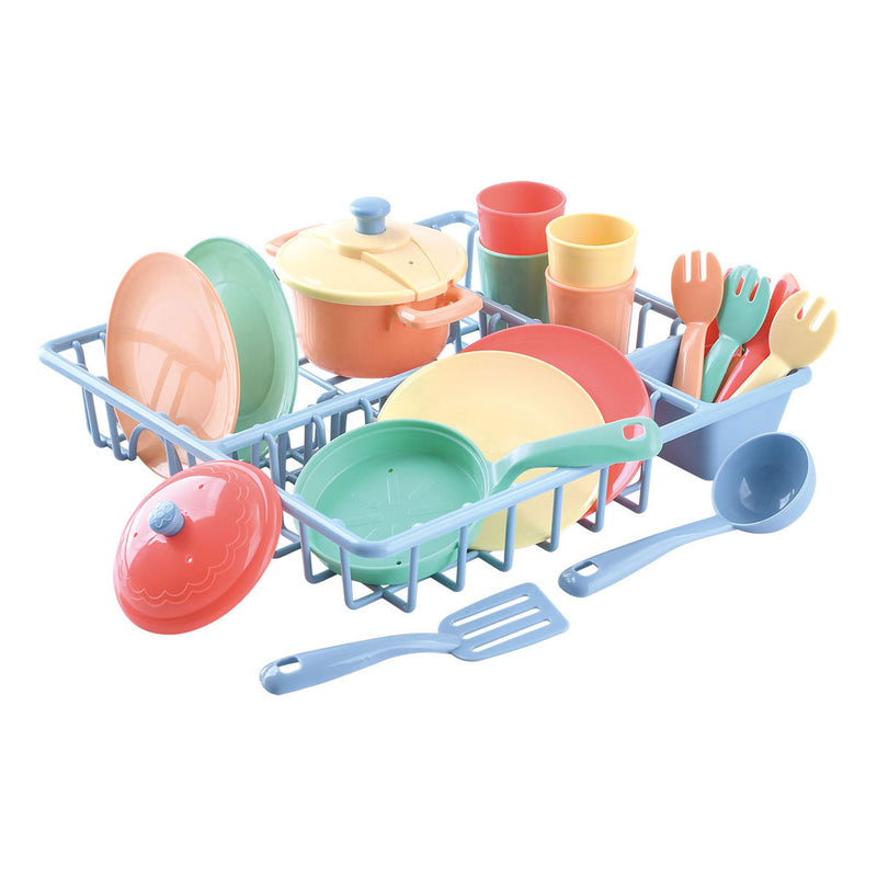 Load image into Gallery viewer, Playgo wasrek met keukenaccessoires - 23dlg

