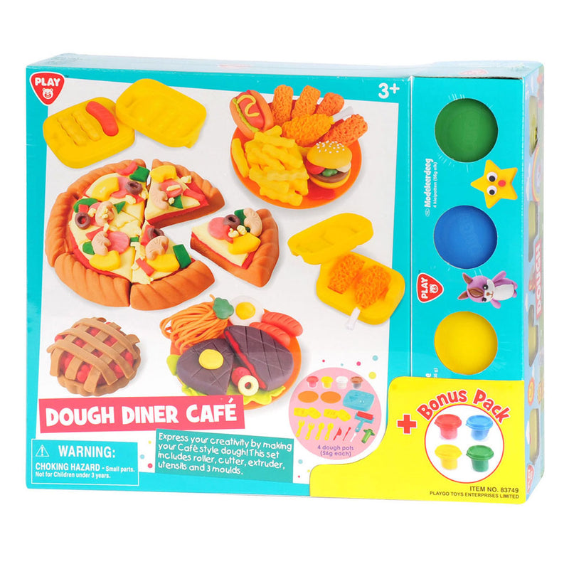 Load image into Gallery viewer, Playgo diner cafe kleiset - 8 kleipotjes

