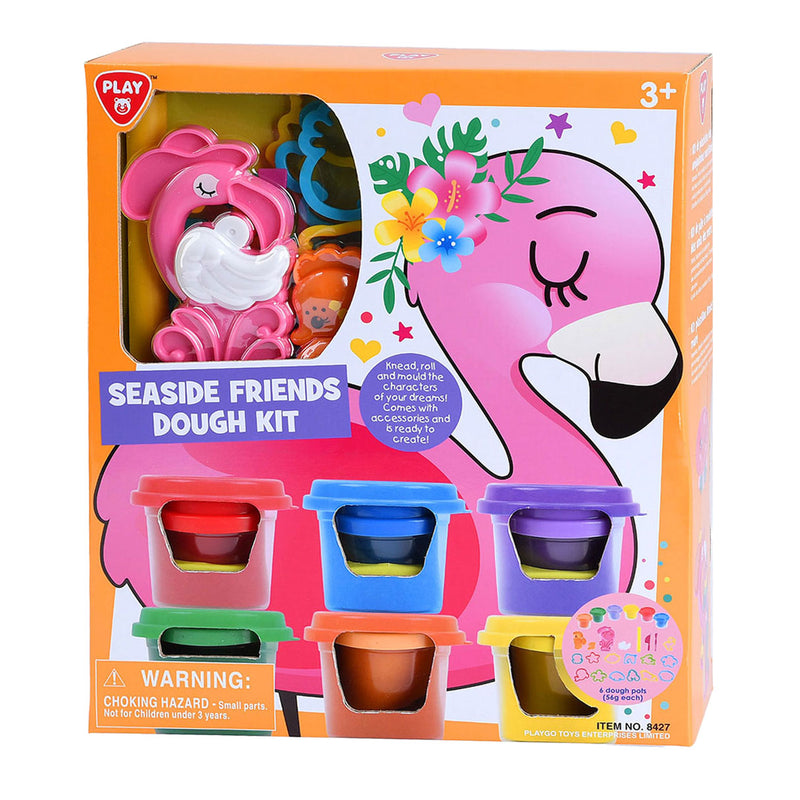 Load image into Gallery viewer, Playgo zeedieren kleiset - 6 kleipotjes
