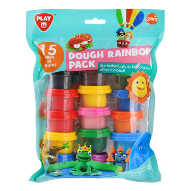 Play regenboog kleiset, 15 kleipotjes