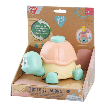 Playgo lopende schildpad met drukknop