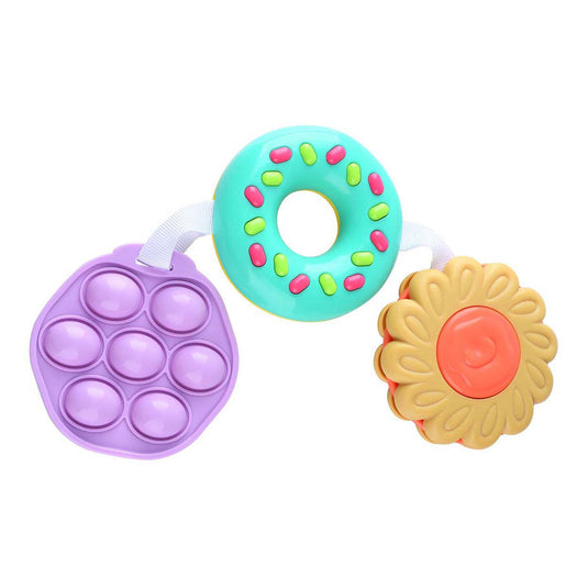 Playgo sensorisch speelgoed bloem en donut en pop-it - 3dlg.