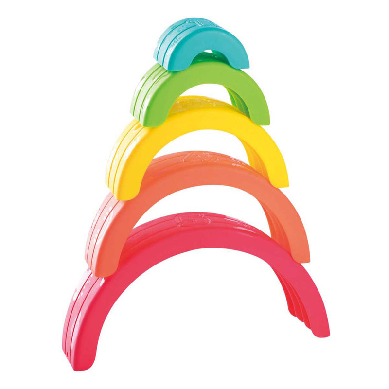 Load image into Gallery viewer, Playgo toys enterprises limited playgo stapel regenboog kleur - 5dlg.
