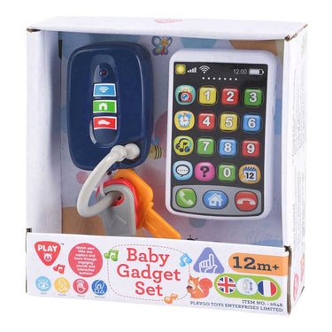 Playgo baby speelgoedset mobiel autosleutels interactief geluid.